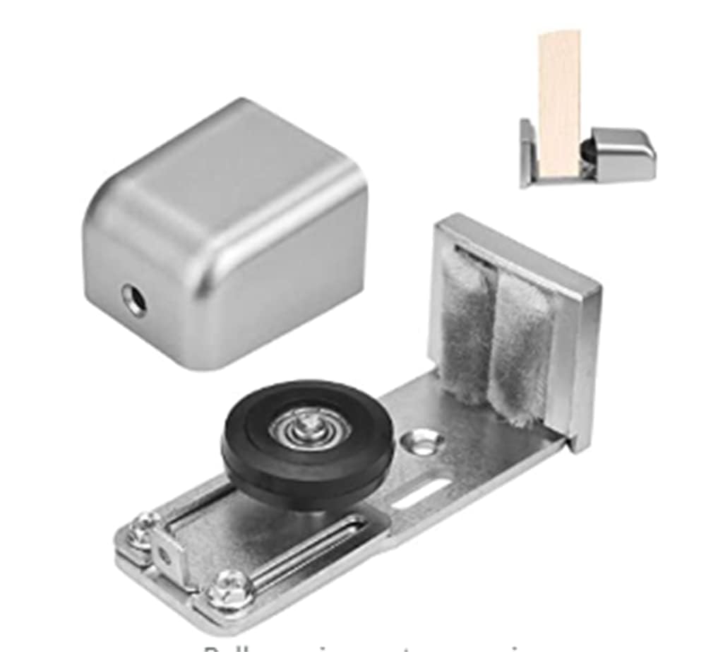 Khazna Door Floor Guide, Adjustable Sliding Door Track, Sliding Barn Door Hardware Bottom, Automatic Door Fittings Bottom Floor Guide