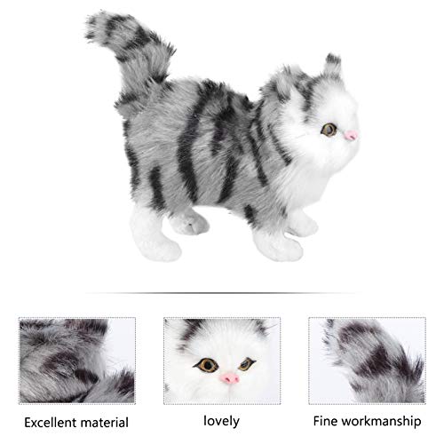 Amosfun Boneca de Gato de Pelúcia Brinquedo de Animal de Pelúcia Travesseiros de Pelúcia Figuras de