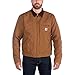 Carhartt mens Relaxed Fit Duck Blanket-lined Detroit Jacket Work Utility Outerwear, Carhartt Brown, Large US