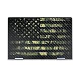 Carbon Fiber Laptop Skin Compatible with HP Envy x360 14” (2023) - American Camo - Premium 3M Vinyl Protective Wrap Decal Cover - Easy to Apply | Crafted in The USA by MightySkins