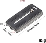 Hersmay Camera Quick Release Plate for Zhiyun Crane 2 3 LAB Weebill 2 3 Weebill-S Gimbal Stabilizer, Compatible with Manfrotto 501HDV 503HDV 701HDV MH055M0-Q5 Tripod Head