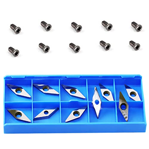 Insertos de carburo para torneado de madera, pack de 10 miniatura 1