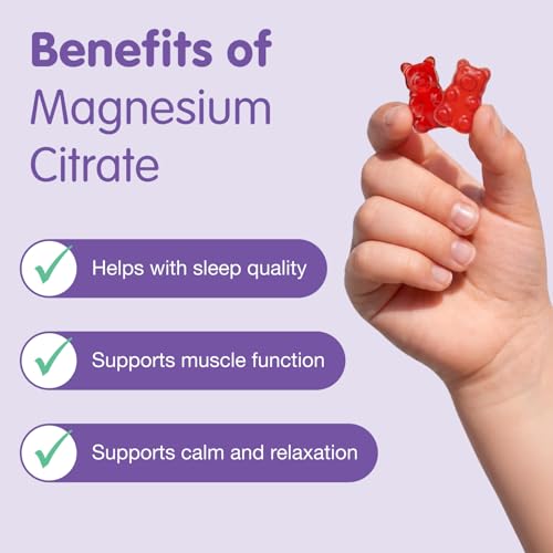 Image of DR. MORITZ Sugar-Free Calm Magnesium Gummies for Kids and Adults - Non-GMO Magnesium Citrate Gummies - Raspberry Flavor - 1-Pack (180 Count)