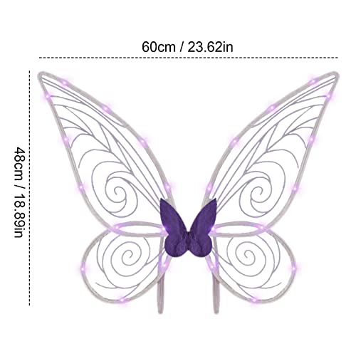 Asas de fada das meninas | Princess Costume Wings for Kids Dress up,Acessórios de cosplay para lembr