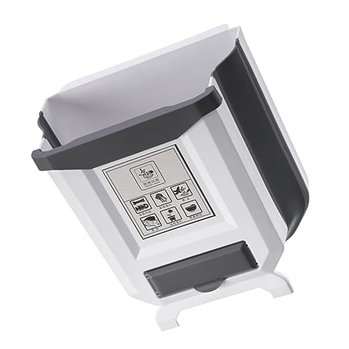 Caneca plegable rectangular para puertas color blanco