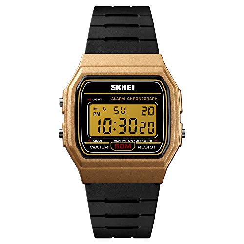 Image of Skmei Wrist Watch for Unisex, Digital Sports Waterproof Watch Chronograph Alarm Backlight - 1412