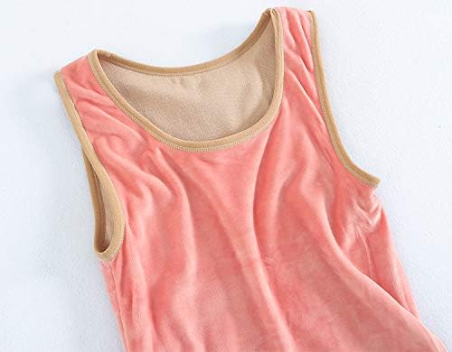 Womens Cotton Thermal Fleece Lined Underwear Tops Cami Tank Top Warm Base Layer Vest - Image 5