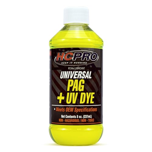 HCPRO HCUP8UV Universal Synthetic PAG Lubricant with U/V Dye - 8 Fluid oz (Pack of 1) Universal Pag