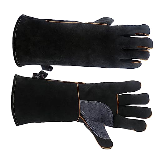 Guantes para soldar y chimenea con aislamiento térmico y resistencia antiescaldaduras