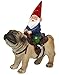 Produktbild Lustige Guy Mugs Gartenzwerg Statuen ONE SIZE Gnome Riding A Pug