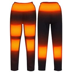 Pantaloni riscaldanti elettrici Pantaloni riscaldanti a 5 Fasi Alpinismo Abbigliamento da Lavoro all'aperto Protezione dal Freddo Pantaloni da pendolarismo Quotidiano (Nero, L)