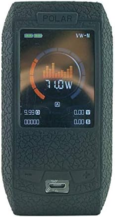 Wonders Texture Protective Case Anti-Slip Silicone Cover Sleeve Wrap Skin for Vaporesso Polar 220W (Black)