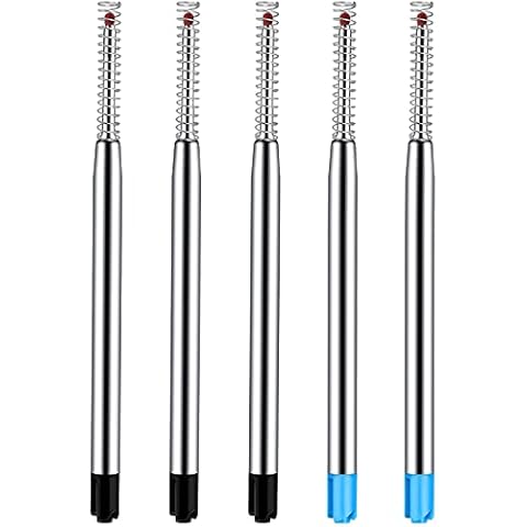Zonon 5 Replaceable Metal Ballpoint Pen Refills Cover