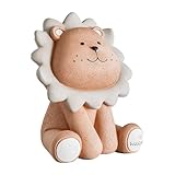 Alcancía de Resina León, Lindo León Hucha Dibujos Animados, Hucha Reutilizable, Adecuado como Regalo de Cumpleaños, Niños o Su Amante, Exquisita Alcancía de León, Brown