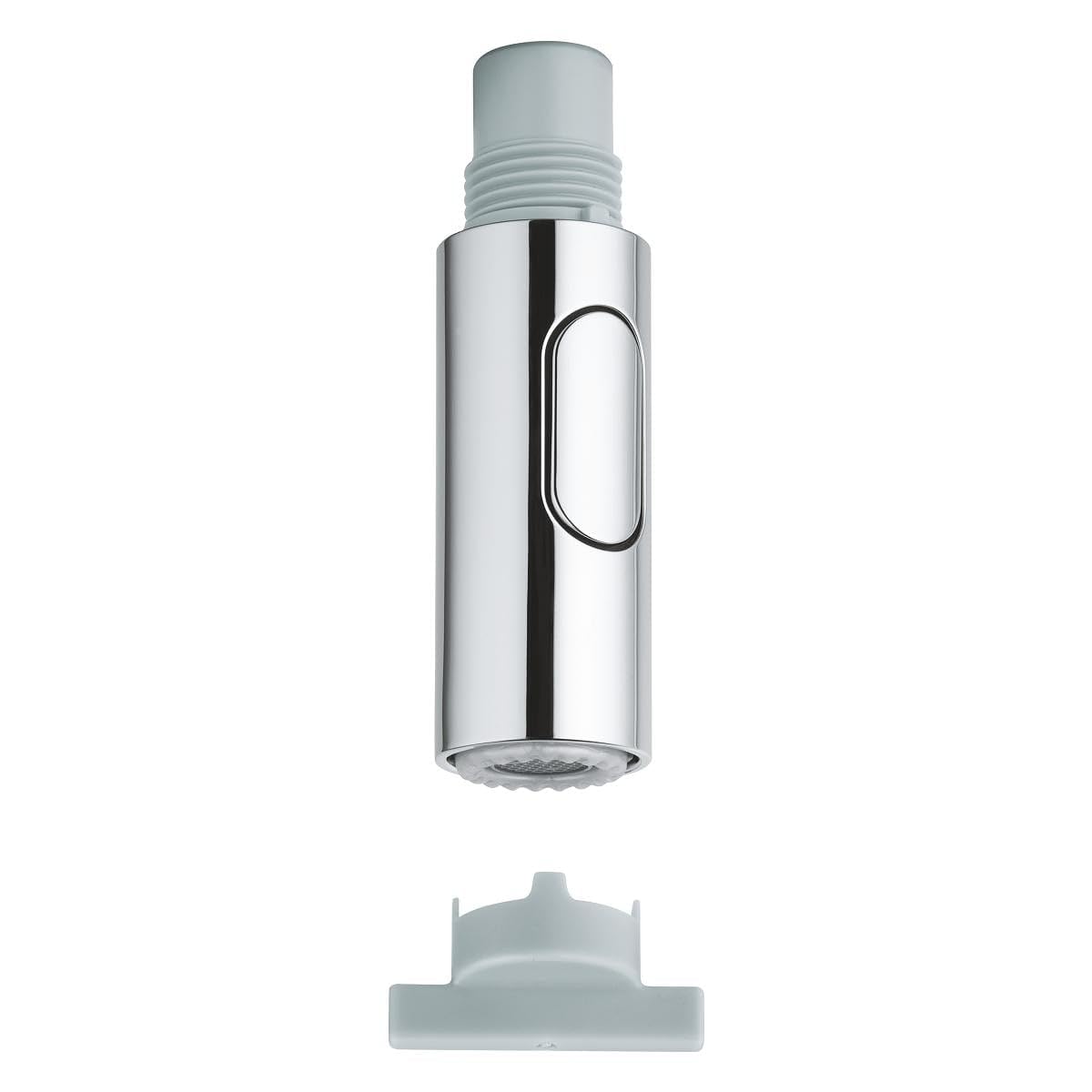 Grohe Spülbrause, Laminarstrahl/​Brausestrahl, automatische Rückstellung, SpeedClean, inklusive Demontageschlüssel, Chrom (48416000)