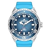 NORTH EDGE Solar Powered Dive Watch Women Men’s Watch, 1000FT/300M Water Resistance, Luminous Dial, Silicone Strap
