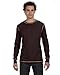 Bella 3500 Mens Thermal Long Sleeve Tee - Brown & Tan, Large