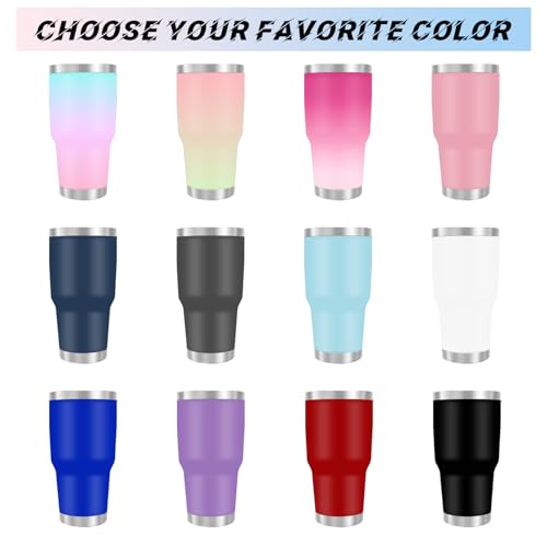 Image of Personalized 30oz Tumbler with Pictures, Custom Insulated Tumblers with Logo, Stainless Steel Travel Coffee Mug, Personalized Gifts for Women Men Birthday Fathers Day Mothers Day