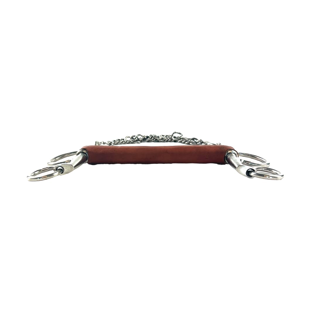 ES0230 JW - Mordida de piel Pelham (acero, grosor de 21 mm, 12,5 cm)