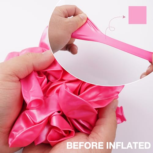 Image of PartyWoo Light Pink Balloons, 50 pcs 12 Inch Pearl Light Pink Balloons, Pink Balloons for Balloon Garland or Balloon Arch as Party Decorations, Birthday Decorations, Baby Shower Decorations, Pink-Z29