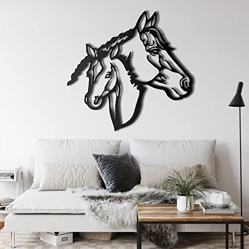 Hosoncovy Décoration murale en métal en forme de tête de cheval,Décoration murale en métal,Décoration murale en forme de cheval,Décoration murale en forme de tête de cheval Cover