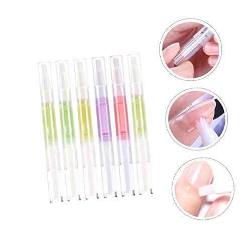 FRCOLOR 6 Pçs Óleo De Dedo Amaciante Ferramentas De Manicure Canetas De Esmalte De Unhas Transparent