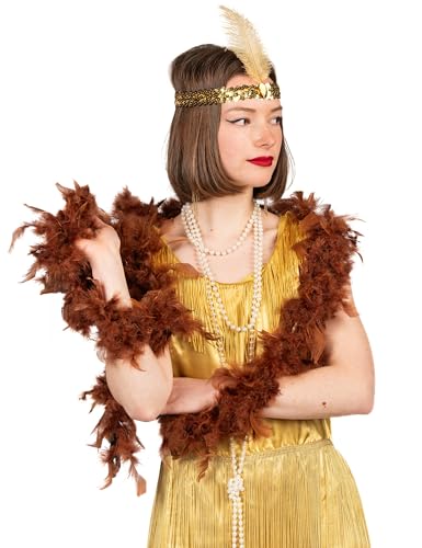 DEGUISE TOI VEGAOO - Braune Boa - Einheitsgröße - Braun - Accessoires - - Carnaval