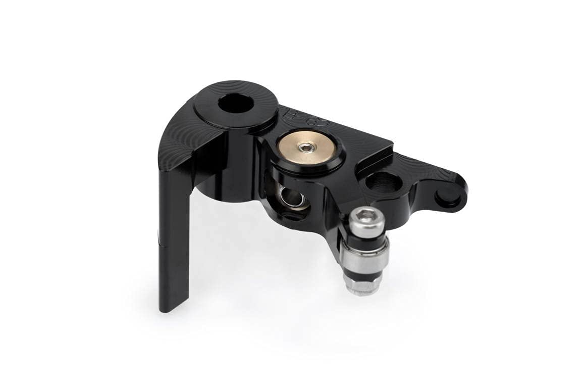 Puig 7860N Adattatore leva lavorato in alluminio Ergal 7075 anodizzato per sistema di leva con regolazione precisa e alta resistenza meccanica, Nero