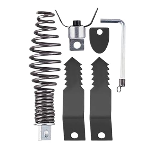 Taladros en espiral para tubos de desagüe - Cabezal de corte para lavavajillas de tuberías, eliminador de obstrucciones con llave inglesa para cocina, hogar, comercio, reparación de fregaderos