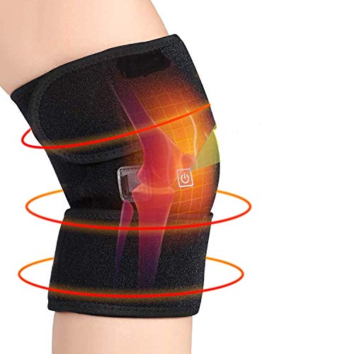 Heated Knee Pads For Arthritis, Heated Knee Massage Wrap Hot Therapy Compress To Warm Joint Relief Pain Of Knee Stiff Arthritis Meniscus Strains Fits, With Usb No Battery #TOP1