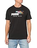 PUMA Men's Graphic T-Shirt (Available in Big and Tall Sizes), Black-ss24 Love, XL
