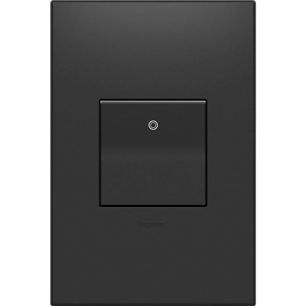 Legrand adorne 20A 4-Way Paddle Switch in Graphite Finish with Matching Wall Plate, ASPD2042G4