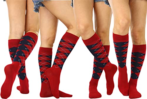 Image of ToBeInStyle Women's Pack of 6 or 12 Knee High Socks