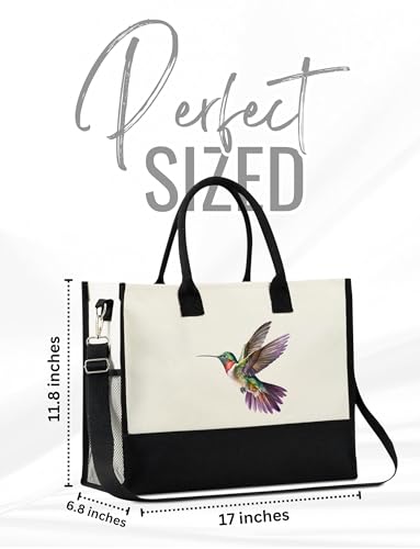 Bolso Tote de lona InnoBeta con cierre y correa miniatura 4