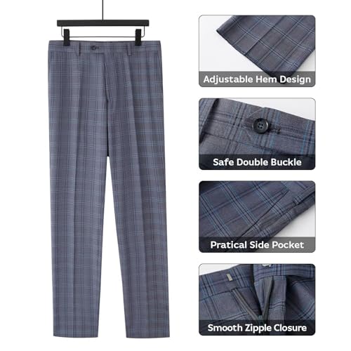 CHITONE Men's Suit Slim Fit 2 Piece Stretch Suits for Men Tuxedo Jacket,Two Button Dress Jacket &Pants for Wedding Party Prom 5