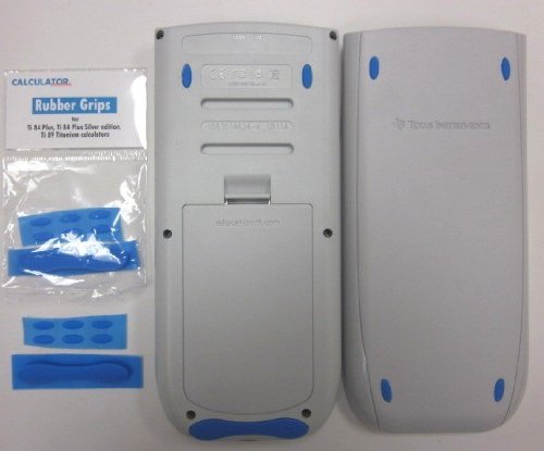 Ti 84 Plus and Ti 84 Plus Silver Edition Blue Rubber Grips