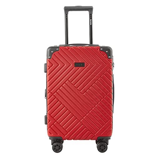 kensie 3 Piece or 20" Tigard Luggage Set, Red, 3 Piece (28"/24"/20")3