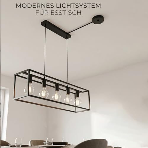 Cache-câbles de plafond en métal noir de 30 cm pour suspension - 5