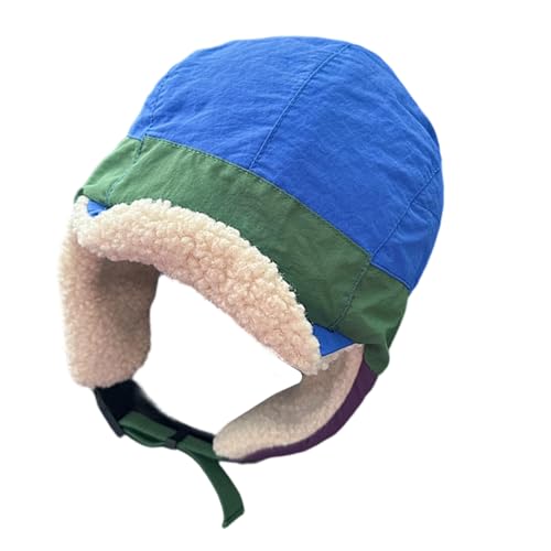 yanwuwa Gorro de trampero con correa ajustable para invierno, cálido, para motociclismo, nieve, deportes, actividad, disfraz, unisex, invierno, azul, Talla única
