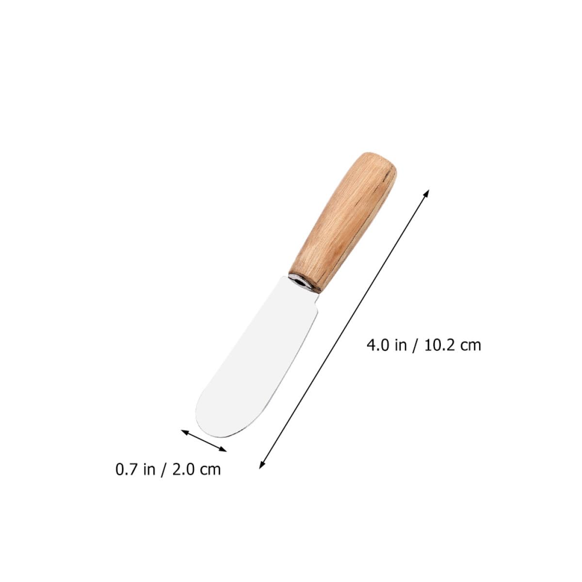 Spatola per Burro in Acciaio Inox Manico in Legno 10 Pezzi per Cucina e Pasticceria Utensili da Cucina Professionali Colore Casuale