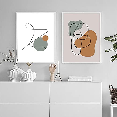 Art mural de salon haut de gamme avec impression sur toile abstraite fleur 70x100cm x2