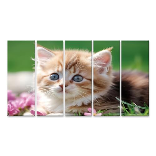 Tableau sur toile islandburner chatons mignons finition premium