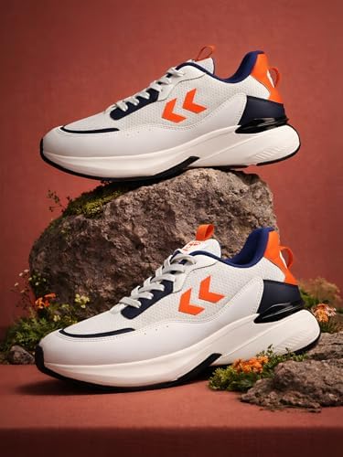 Image of hummel Blaze Lace Up Sports Shoes for Men with Lightweight TPR Sole Comfortable Breathable and Slip Resitant Ideal for Running Walking Gym Trekking Hiking