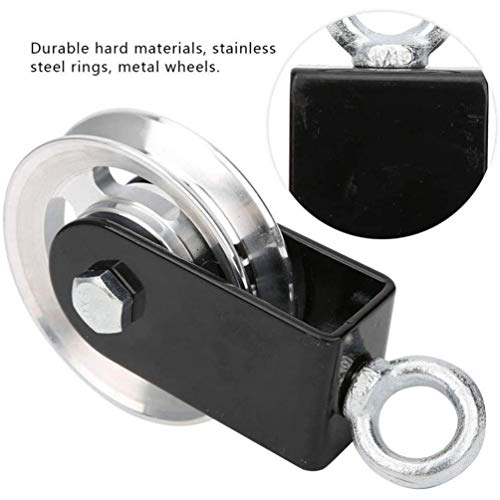 CLISPEED Conjuntos 2 Roda Polia Única Roda Pesados Roda Giratória Pulley Bloco De Carga Do Rolamento