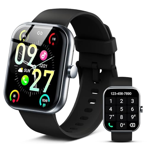 Smart Watch for Men Women, 1.96' Fitness Tracker Running Watch (Answer/Make Call), IP68 Waterproof, Pedometer, Sleep/Step/Activity/Heart Rate Monitor...