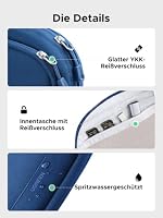 UGREEN Reise Kabeltasche Organizer Wasserfest Tech Pouch Blau(M) – Ansicht 4