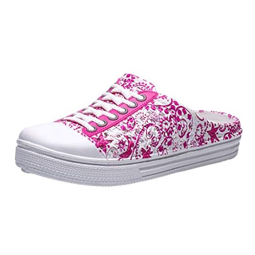 Mid Calf Wellies for Women Rain Boots Gardening Shoes Warm Boots for Men Winter Women Ladies Beach Sandals Hollow Out Casual Breathable Slippers Shoes Weird Rain (Pink,5)