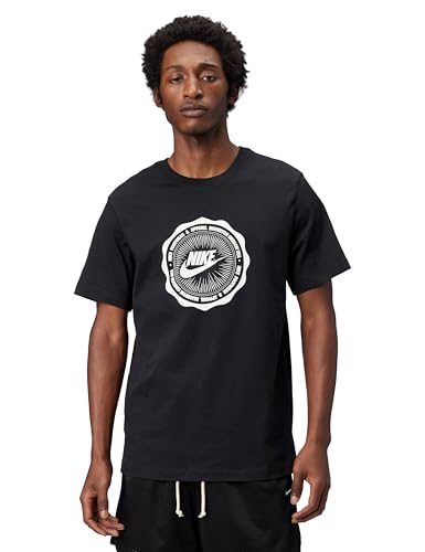 Nike Men's NSW BTS Futura Tee, Black/Sail, Large