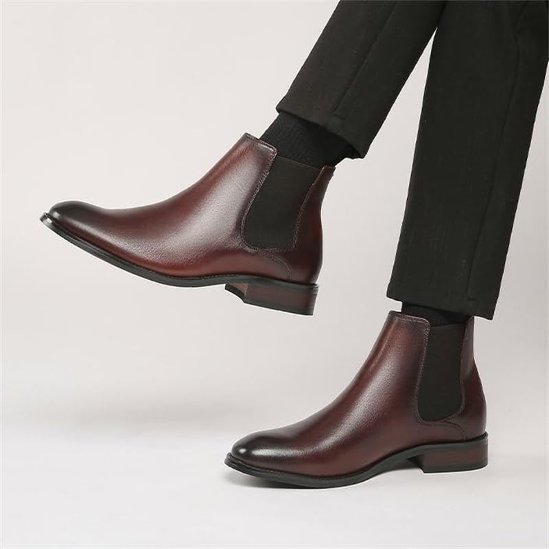 Mens Boots Shoe Formal Oxfords Classic Lace-up Comfortable Men's Loafers Casual Slip On Shoes Soft for Lightweight Driving(White-Patch Five-Pointed star4,7.5)3