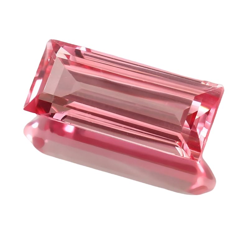 Morganite naturelle pierre précieuse à facettes 24x10mm pour bague et pendentif